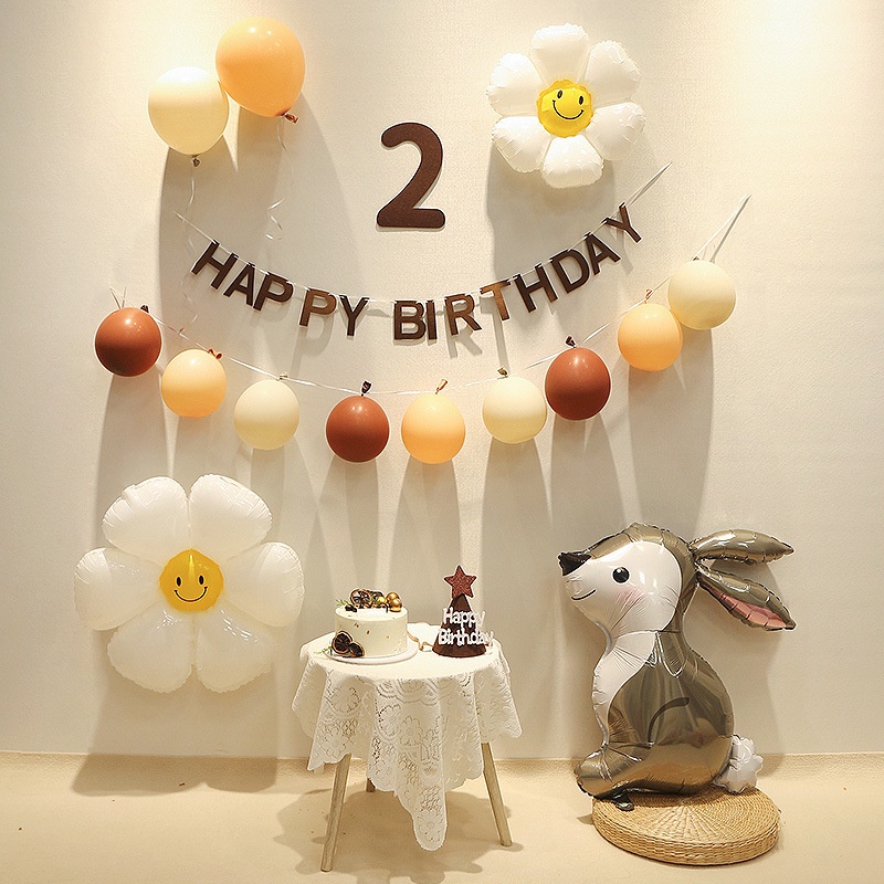 Set bóng sinh nhật Hàn Quốc rẻ đẹp đủ phụ kiện cho bé trai, bé gái SHQ1