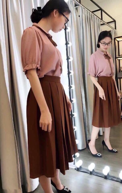 CHÂN VÁY XẾP LY DÀI ( dài váy 67cm) có video quay | BigBuy360 - bigbuy360.vn