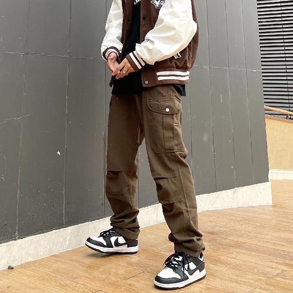 Quần Cargo Pants Jogger Túi Hộp Nam Quần Kaki Chất Đẹp Ống Suông Streetwear