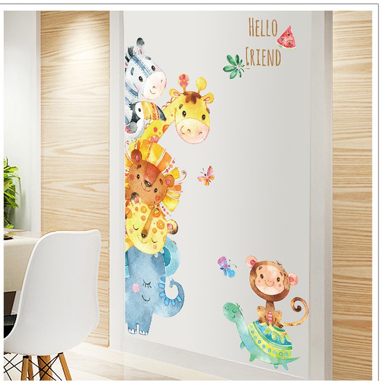 Decal dán tường Hello Friends A67 - Decal dán tường Hàn Quốc