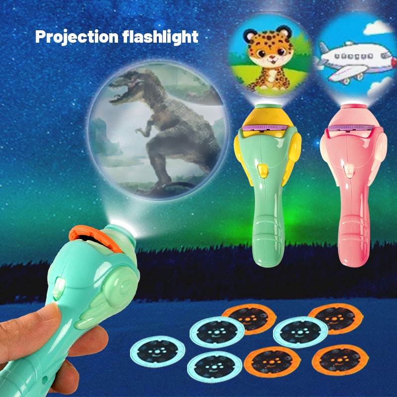 Đồ chơi đèn chiếu hình trái cây/ động vật ZHAN QI TOYS giáo dục sớm cho bé