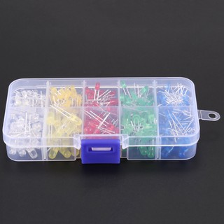 300pcs 3mm 5mm Assorted Color LED Light Emitting Diode Assortment Kit