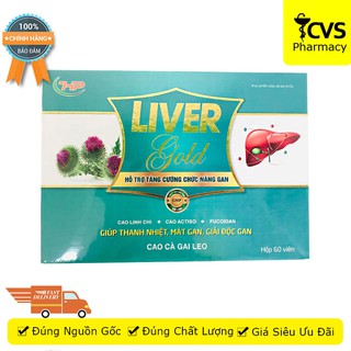 Liver Gold / Livergold - Giúp giải độc gan, thanh nhiệt, mát gan - Hộp 60 viên - cvspharmacy