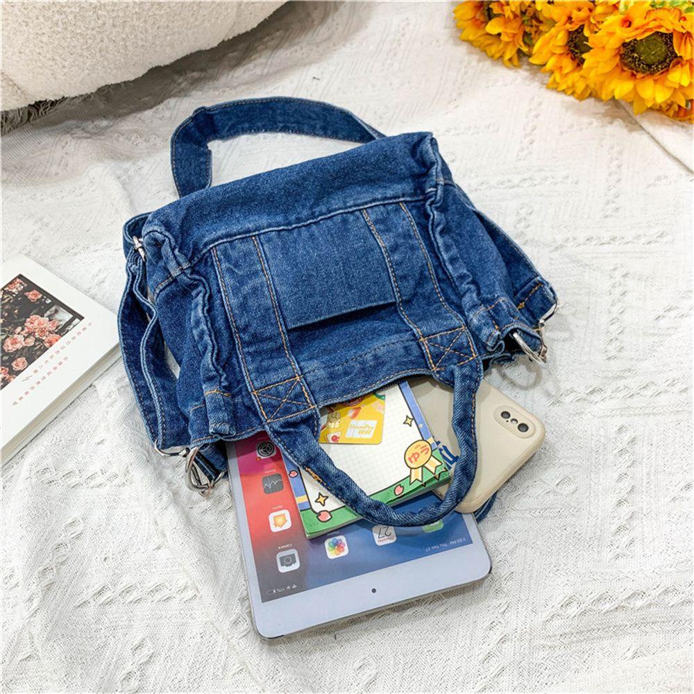 MIHAN1 Women Crossbody Bag South Korea Summer Version Denim Bag Japanese Style Single Shoulder Casual Chic Ladies Handbag/Multicolor