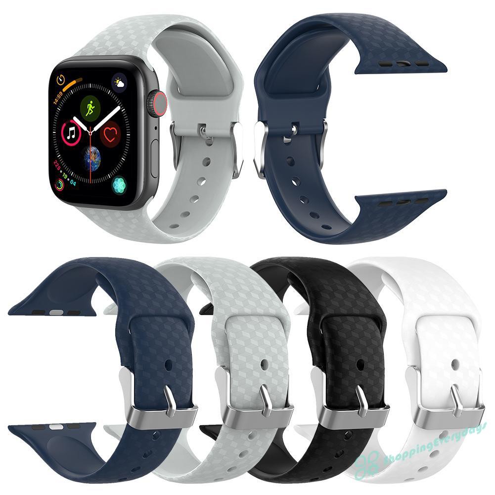 Dây đeo silicon cho đồng hồ thông minh Apple Watch Series 1 / 2 / 3 / 4