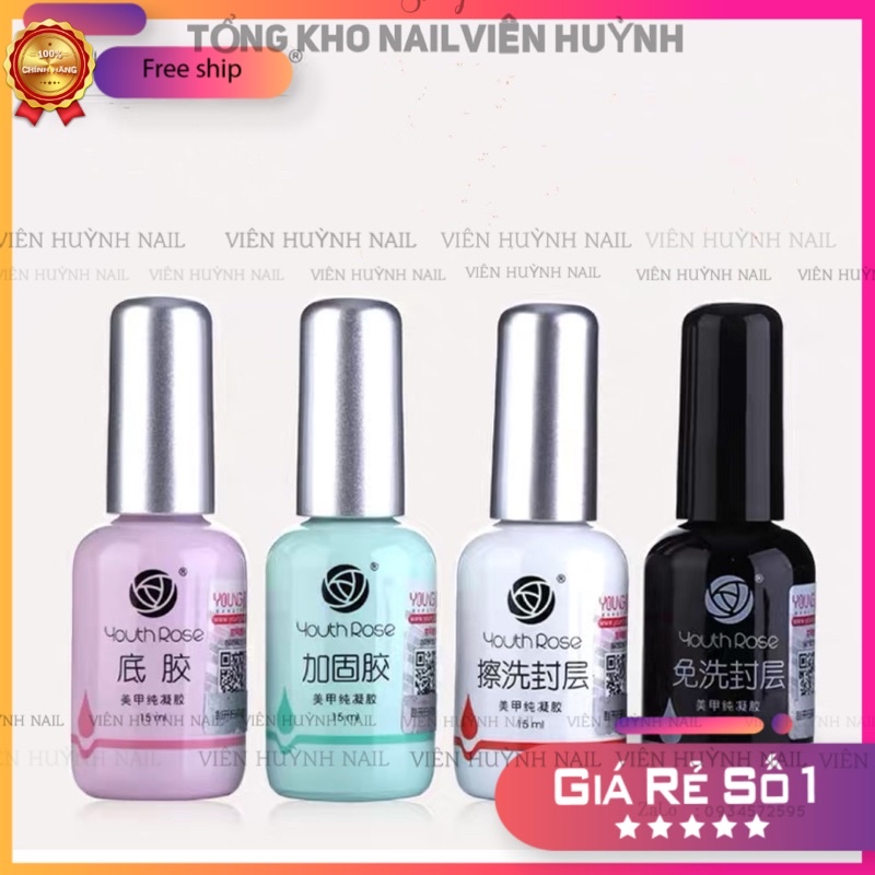 Base ,top , cứng móng  hoa hồng siêu bóng bền, hàng loại 1