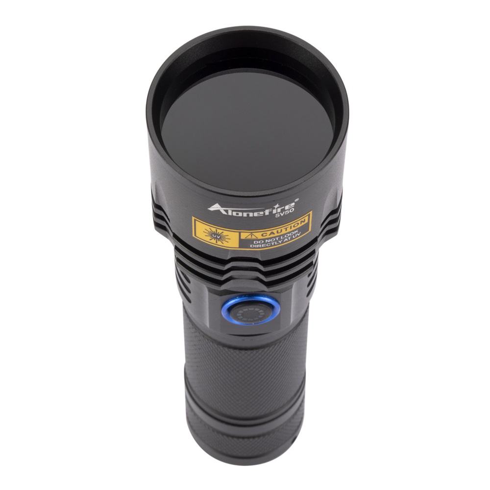 Đèn pin ALONEFIRE SV50 20W 365NM LED UV vô hình hỗ trợ khử trùng dành cho thú cưng