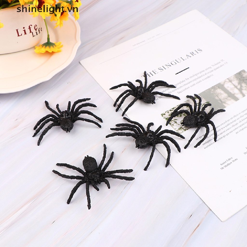 Set 5 Nhện Giả Dùng Trang Trí Halloween