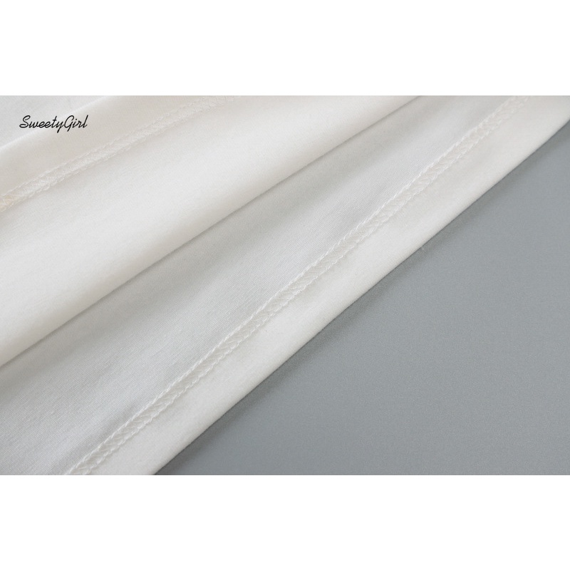 Áo Hai Dây Cổ Tròn In Chữ Màu Sắc Tương Phản Thời Trang Cho Nữ