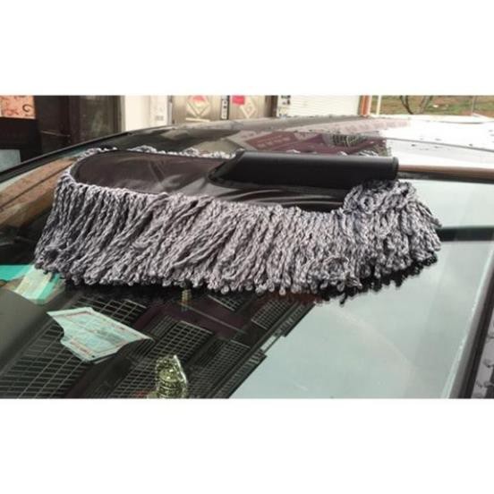 Chổi nanolau rửa xe ô tôLAU SIÊU SACH chuyên dụng - cán kéo dài,sợi lông siêu min,lau siêu sạch