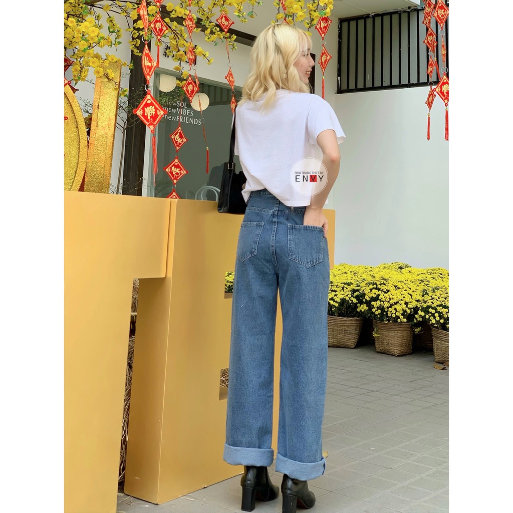 Quần Jeans nữ ống rộng ENVY - J43