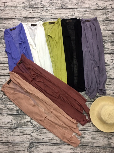 Áo khoát len phom dài