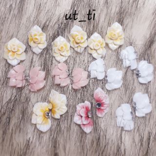 hoa bột mỹ trang trí móng nail(hồng ôm fom)