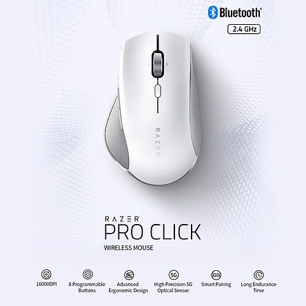 Chuột không dây Razer Pro Click-Humanscale-Wireless_Mới, hàng chính hãng
