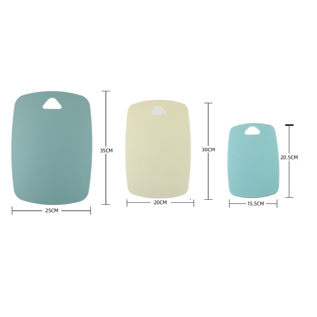 Thớt Nhựa Kháng Khuẩn Cao Cấp Đa Năng (Set 3 Thớt 3 Kích Thước)