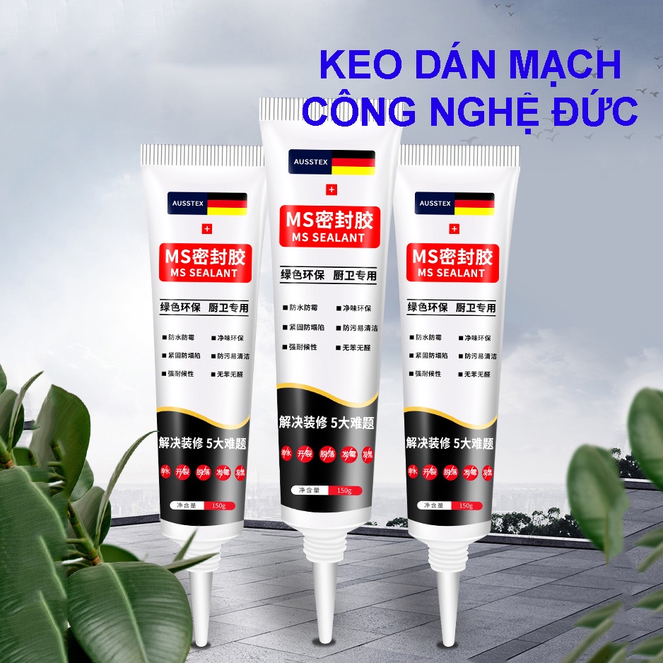 Keo Dán Khe Hở MS SEALANT Bịt Kín Siêu Dính, Chống Thấm Nước, Nấm Mốc Sản Xuất Theo Công Nghệ Đức