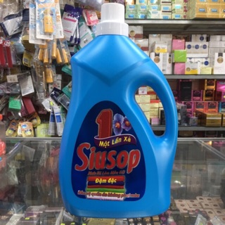 Nước xả vải Siusop một lần xả diệt khuẩn can 3.8kg