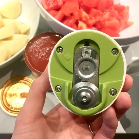 Dụng cụ mở nắp đồ hộp bằng tay ngăn chấn thương có thể tái sử dụng phù hợp cho người cao tuổi