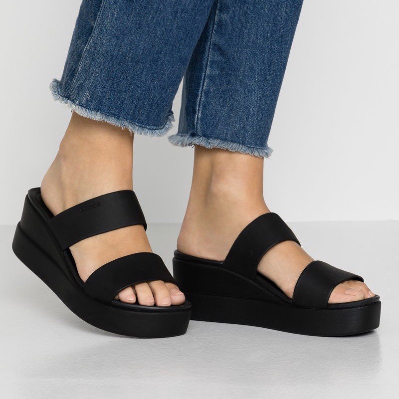 Dép cao gót, dép Lê cao 7p nhựa mềm Brooklyn êm mềm nhẹ