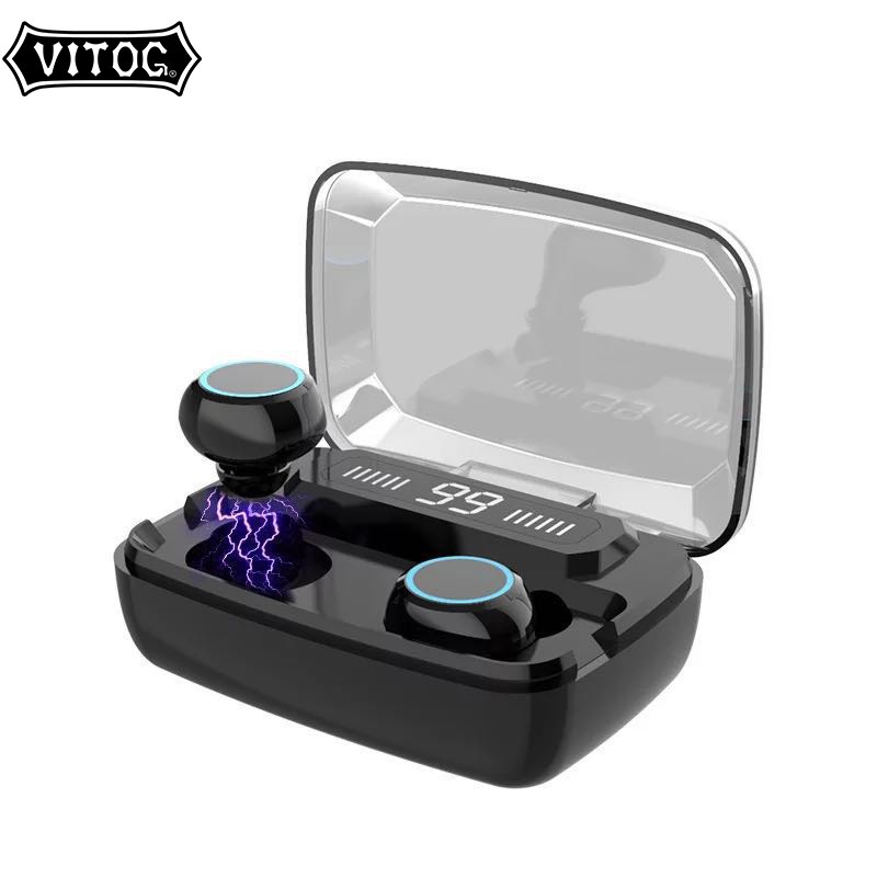 Tai nghe bluetooth Vitog không dây chống nước cảm ứng