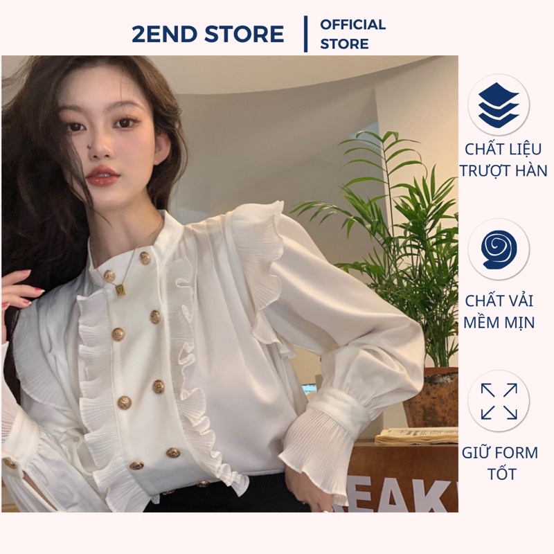 Áo sơ mi nữ cao cấp - sơ mi nữ thiết kế đặc biệt phong cách Hàn Quốc - 2ENDSHOP