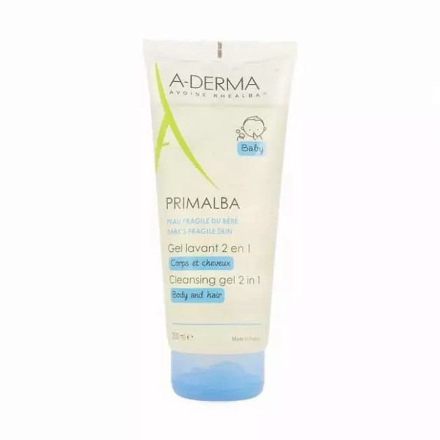 [CHÍNH HÃNG] A Derma Gel Tắm Toàn Thân Dịu Nhẹ Cho Bé A-Derma Primalba Gentle Cleansing 200ml