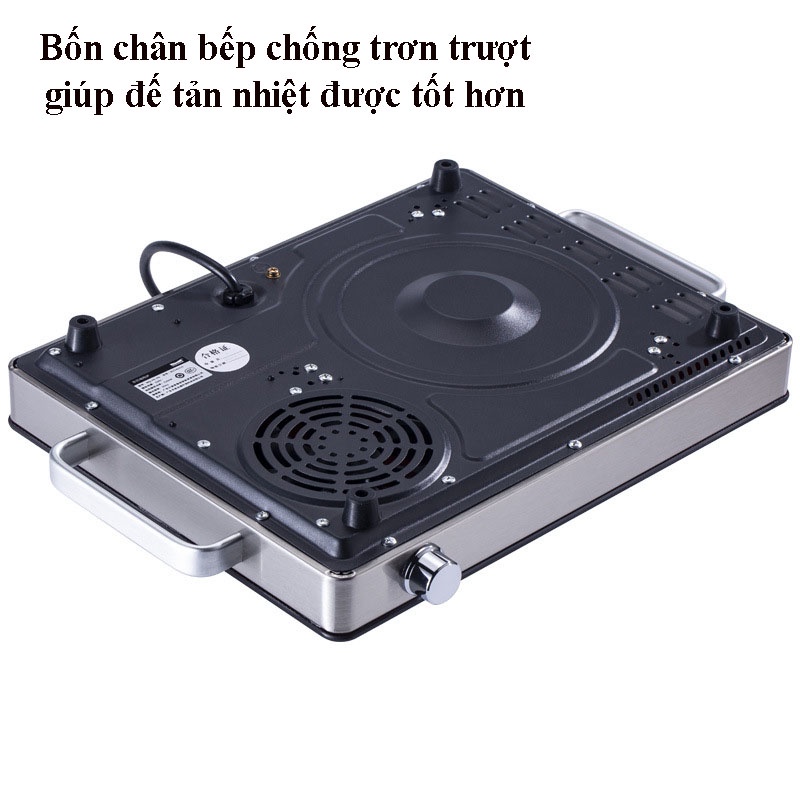 Bếp Hồng Ngoại Công Suất Lớn 3500W Mặt Kính Cường Lực Nấu Được Tất Cả Các Loại Nồi - BH 6 Tháng