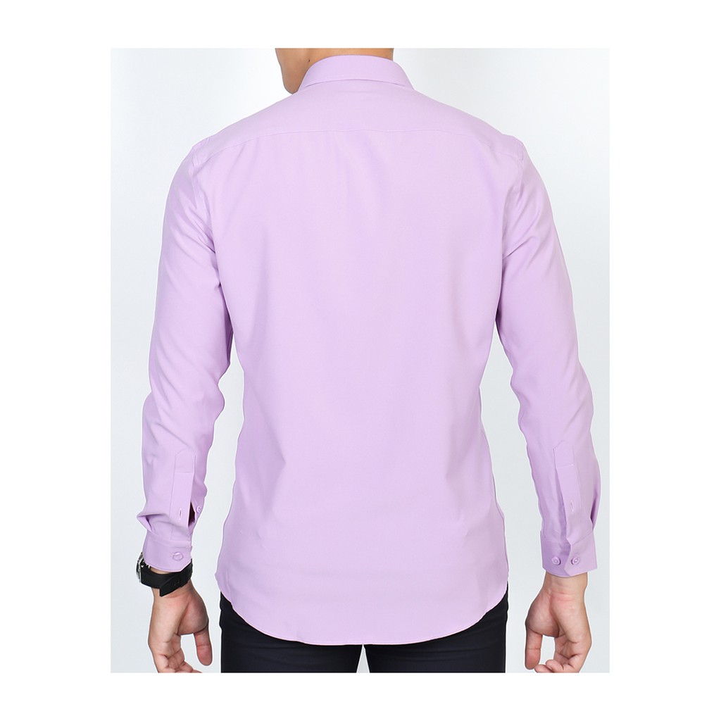 Áo sơmi dài tay nam Owen chất Nano dáng Regularfit màu hồng tím nhạt - AR90650DT | BigBuy360 - bigbuy360.vn