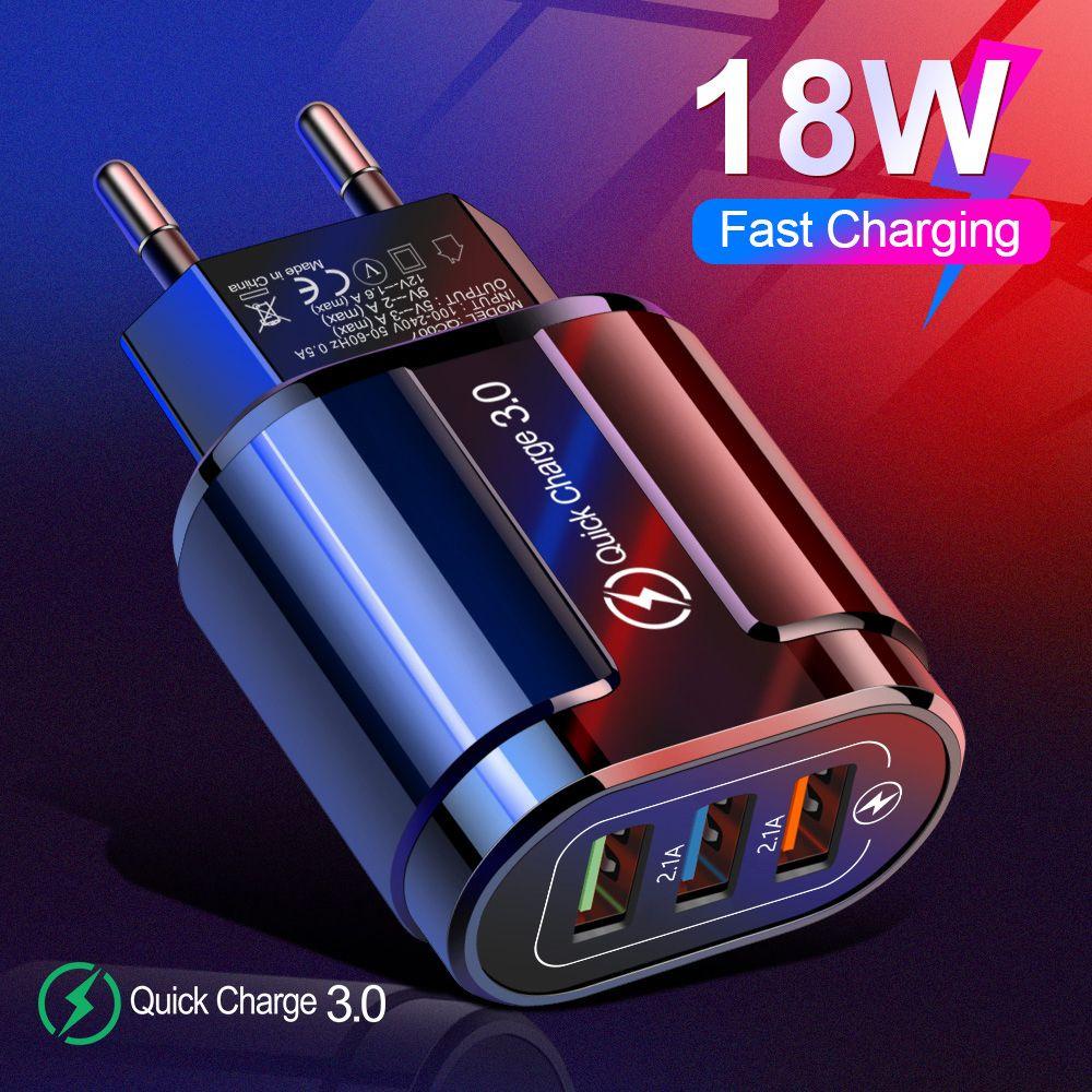 Củ Sạc Nhanh 18w 3.0 4.0 Cổng USB Cho Điện Thoại