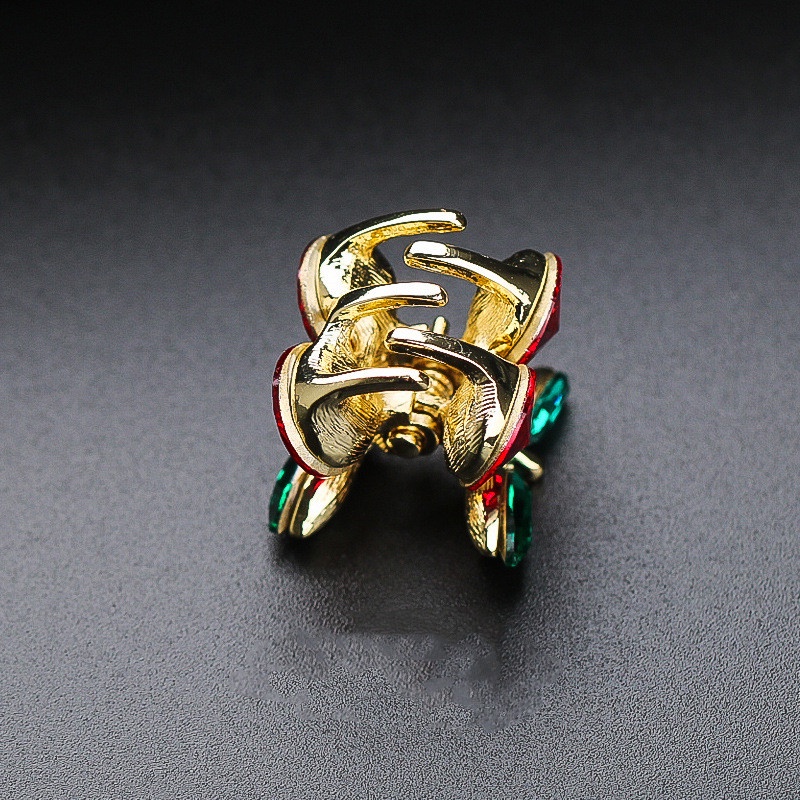 Kẹp Càng Cua Đính Đá Hình Quả Cherry Dễ Thương