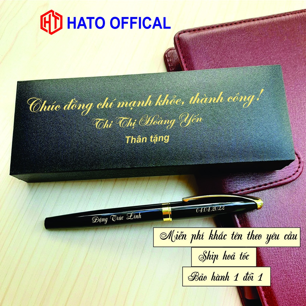 Bút ký khắc tên theo yêu cầu, quà tặng độc đáo và sang trọng HATO OFFICAL