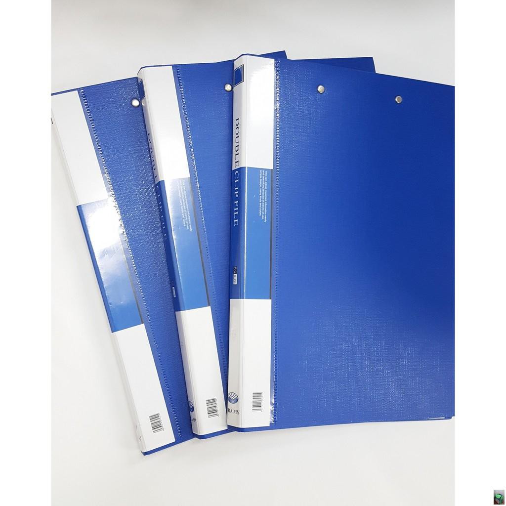 Cặp 2 khóa- Bìa -1 mặt nhựa PVC TRÀ MY [Văn phong phẩm]