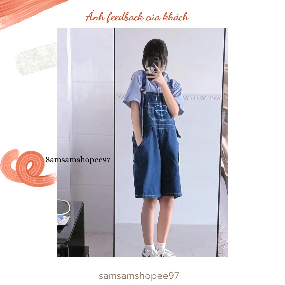 Set áo và yếm jean siêu xinh