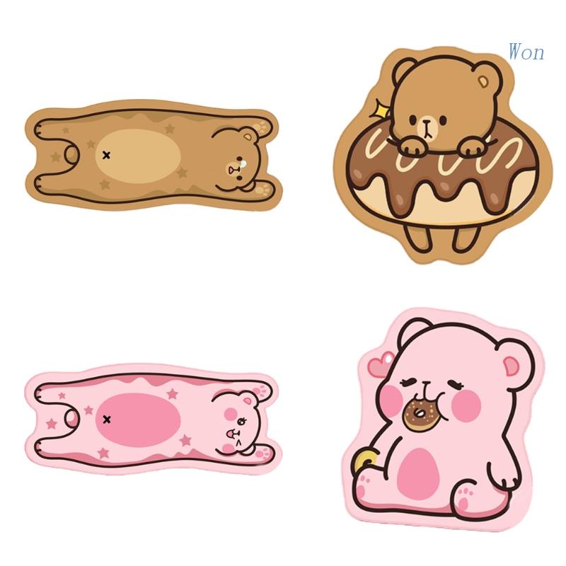 Thảm Lót Chuột Chơi Game Chống Trượt Không Thấm Nước In Hình Gấu Hoạt Hình