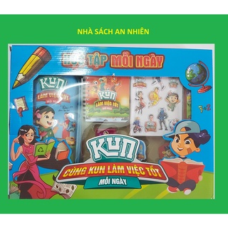 Bộ đồ dùng học tập Kun cao cấp mẫu mới, hàng chính hãng - ANNHIEN HT269