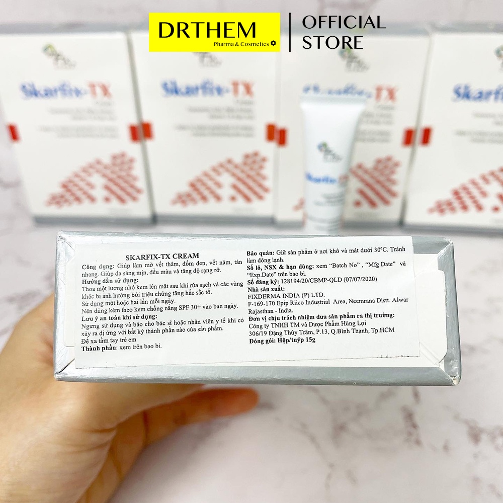 Fixderma Skarfix-Tx Cream 15G - Kem Giảm Thâm, Nám, Tàn Nhang, Đốm Đen