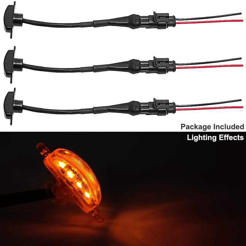 Set 3 Đèn Led Gắn Phía Trước Xe 2004-2019 Ford F150 Raptor F250