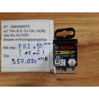 Hộp mũi vít chính hãng Bosch 15 cây dài 50mm