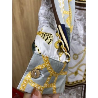 Đầm sơ mi lụa xuất dư