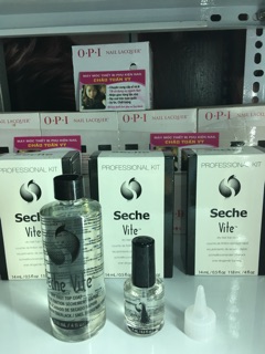 Sơn bóng seche nhanh khô  (1 bo gom chai118ml +14ml )