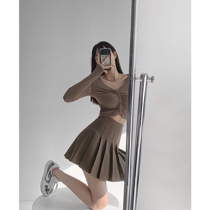 Chân váy cộc tenis nữ - Váy trơn from xòe, dáng ngắn, thiết kế đơn giản, bắt mắt, sexy HOT