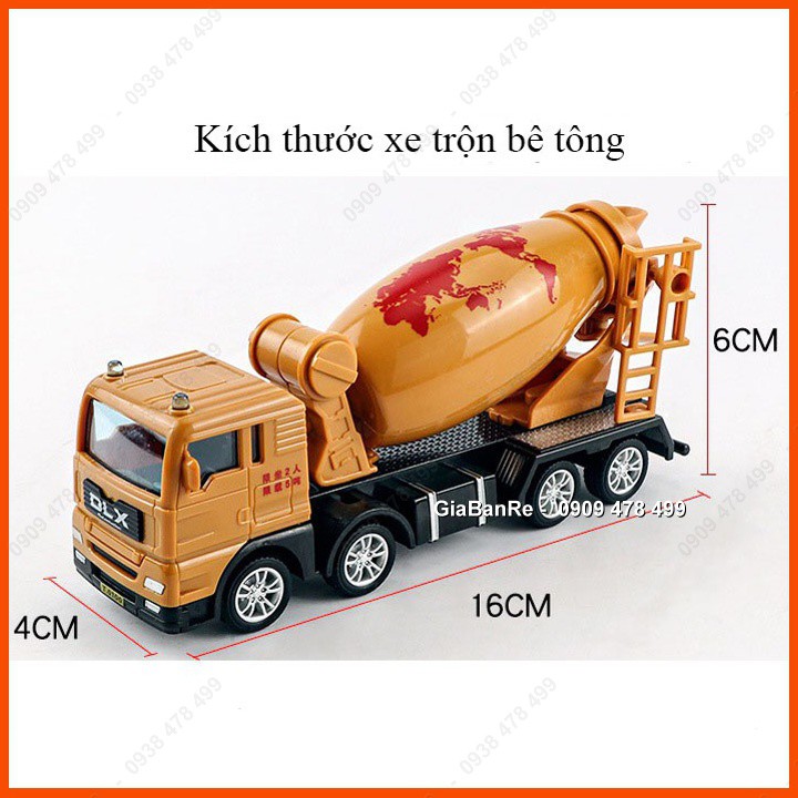 MÔ HÌNH NHỰA TỈ LỆ 1:50 - XE TẢI BÊ TÔNG HOẶC XE CẨU - 9973.5