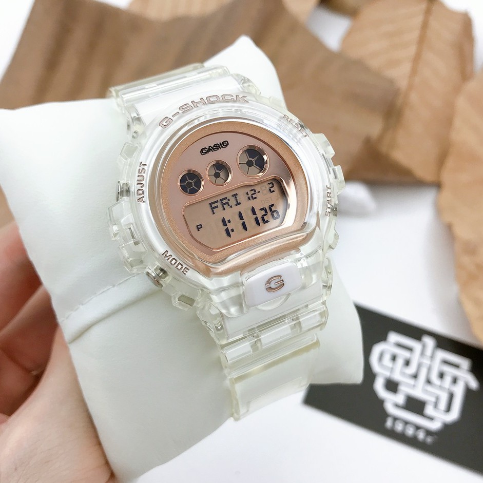 Đồng hồ nam/nữ Casio G-SHOCK GMD-S6900 / GMD-S6900SR-7D dây đeo trong suốt, chống va đập, hàng chính hãng