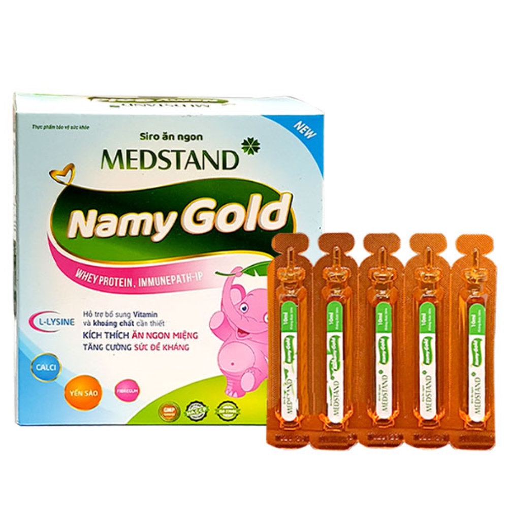 Ống uống kích thích ăn ngon cho bé Siro Namy Gold- Hộp 20 ống