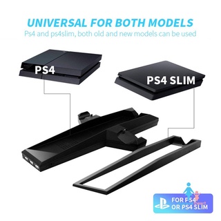 For PS4/PS4 Slim Vertical Stand With Cooling Fan Dual Controller Charger