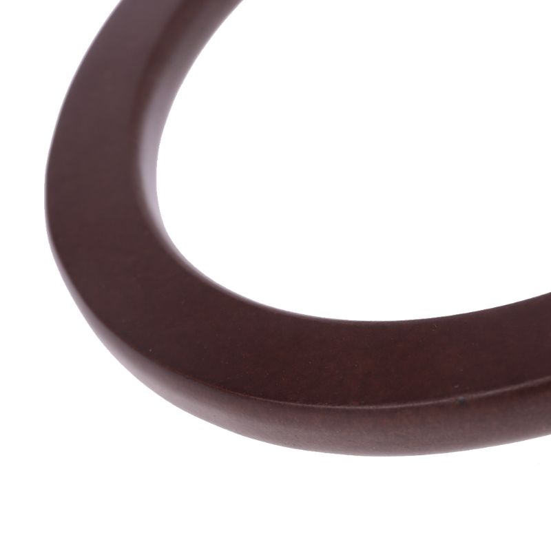 Túi Xách Du Lịch / Đi Biển Hình Tròn Tay Cầm Bằng Gỗ Thay Thế Cho Nữ