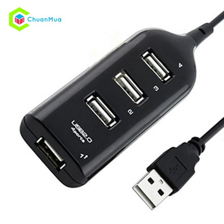 Bộ Hub chia 4 cổng USB tốc độ cao cho máy tính/PC - HUB USB