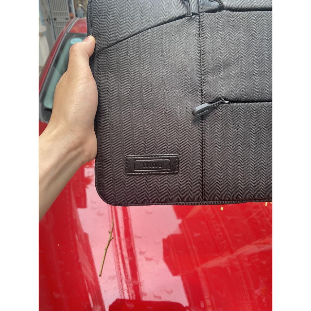 [Giá Sỉ] Túi chống sốc WIWU Gearmax Pocket cho Macbook/Laptop - 13/14/15 inch (Màu xám)