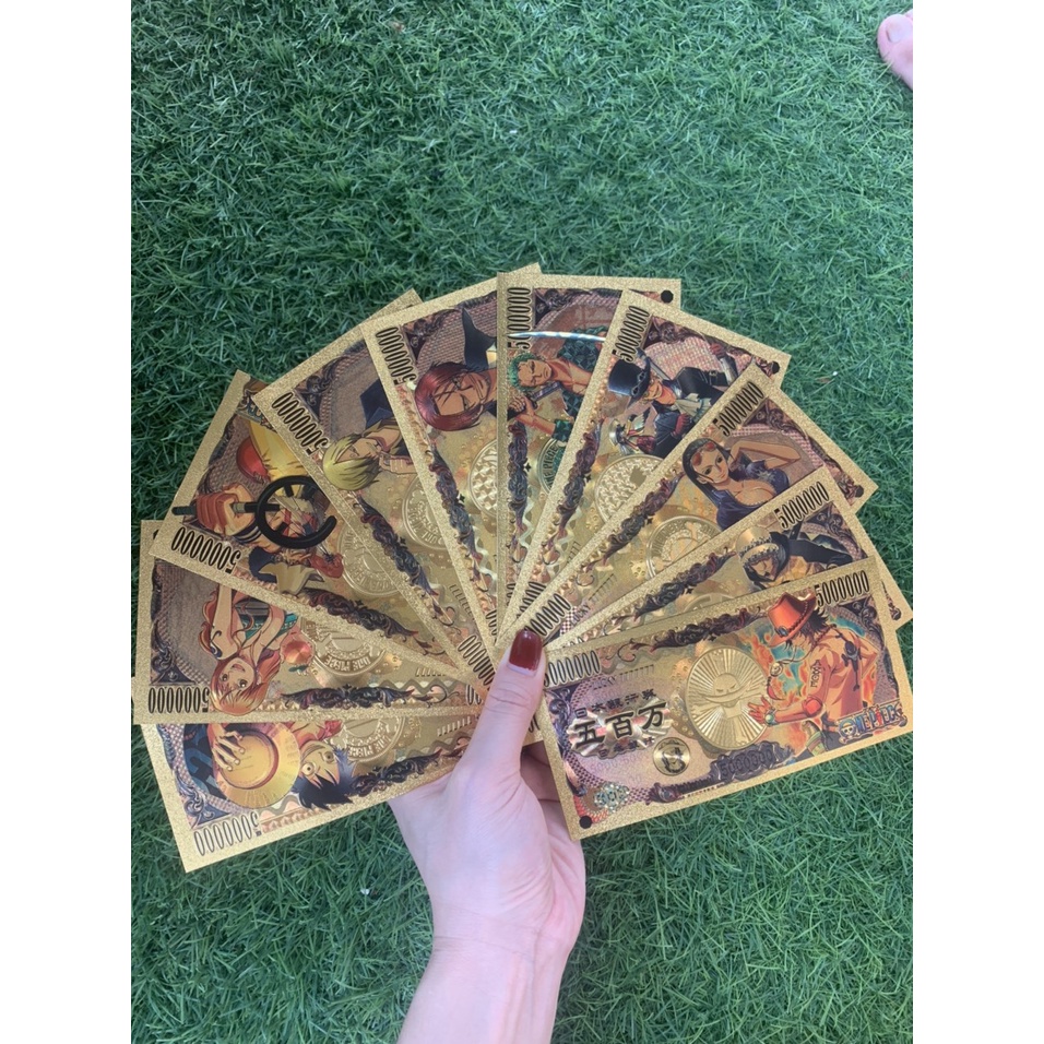 Tiền yên nhật One Piece mạ vàng