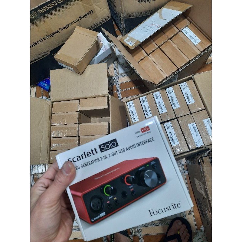 Focusrite Scarlett Solo Gen 3 ⚡FREESHIP⚡ Sound Card Âm Thanh - Focus USB Audio SoundCard (3rd - Gen3)